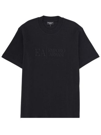 Emporio Armani T Shirt With Icon Embroidery