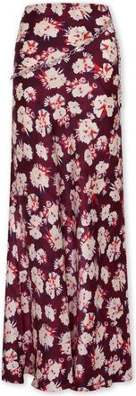 Paco Rabanne Falda Estampada en Seda Satinada - Skirts - Mujer - Multicolor - 2XS