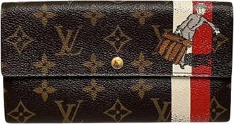 Louis Vuitton Pre-owned Wallets, male, Brown, Size: ONE SIZE Pre-owned Portefeuille Sarah Monogram Long Wallet