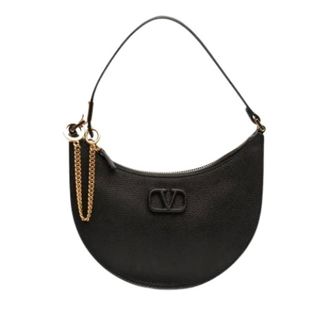 Valentino Pre-owned Shoulder Bags, female, Black, Size: ONE SIZE Pre-owned Hobo Bag