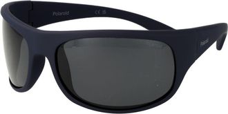 Polaroid Blauwe Plastic Zonnebril