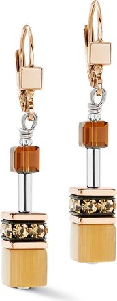 Coeur de Lion Geocube Iconic Earrings in Mocha Mousse at Nordstrom