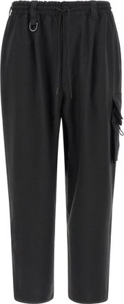 Yohji Yamamoto Black Oversized Cargo Pants