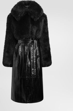 Dolce & Gabbana Eel Coat - Woman Coats And Jackets Black 40