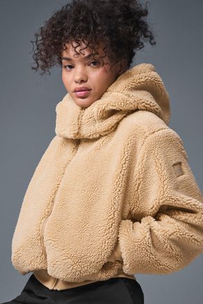 Alo | Foxy Sherpa Jacket in Camel, Size: XS