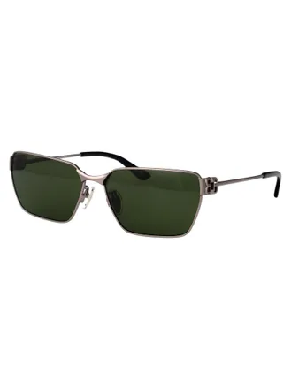 Balenciaga Unisex Sunglasses Bb0374sk Ruthenium-Green Metal Ruthenium/green