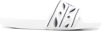 Casablanca Embroidered Slides