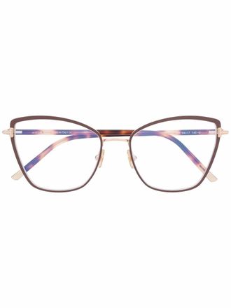Tom Ford Eyewear Occhiali cat-eye tartarugati - Marrone