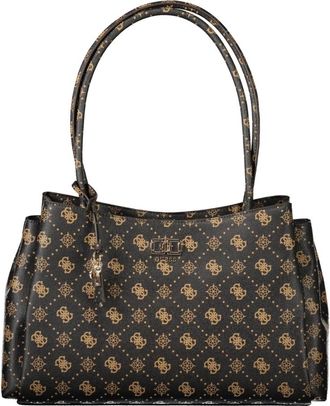 Guess Emelie Logo Bag - Dames - Schoudertassen - Bruin - ONE Size - Tassen