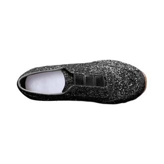 Generic Trainers Black Womens Elegant Glitter Trainers Womens White Sole Sports Shoes Flat Outdoor Shoes Fashion Running Shoes Leisure Comfort Shoes Sequins H