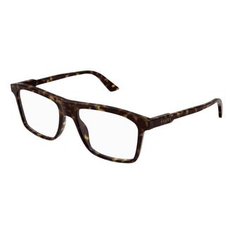 Gucci Mode Bril in Zwart - Heren - Brillen - Bruin - 55 MM - Accessoires