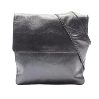 Chanel Pre-owned Cross Body Bags, female, Black, Size: ONE SIZE Pre-owned Leather Shoulder Bag