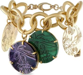 Gucci 18K Yellow Gold Saint Tropez multi-stone charm bracelet - Goud