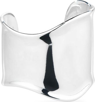 Madewell Sculpted Large Wide Cuff Bracelet in Warm Silver at Nordstrom Rack