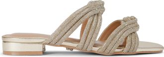 Carvela Womens Arielle Flat Sandal Sandals - Gold - Size UK 3