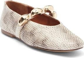 Steve Madden Poppin Flat in Natural Snake at Nordstrom Rack, Size 6.5