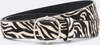 Isabel Marant Depson zebra-print calf hair belt