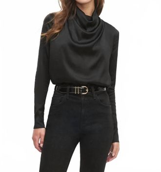 Favorite Daughter Long Sleeve Alice Top In Black