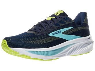 Brooks Mens Ghost 17 Shoe In Peacoat/lime/blue
