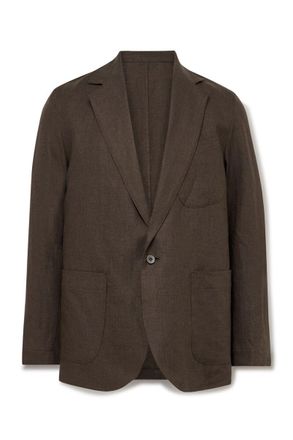 Stòffa Unstructured Washed-Linen Blazer