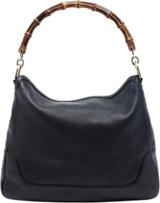 Gucci Pre-owned Handbags, female, Black, Size: ONE SIZE Pre-owned Diana Satchel