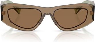 Prada 52mm Pillow Sunglasses in Terra /Light Brown at Nordstrom