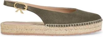 Gianvito Rossi Paz Sandals in Green Suede at Nordstrom, Size 39.5