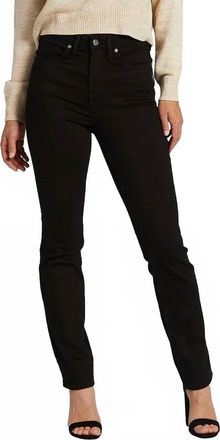 Silver Jeans Co Womens Infinite High Rise Straight Leg Jeans In Black