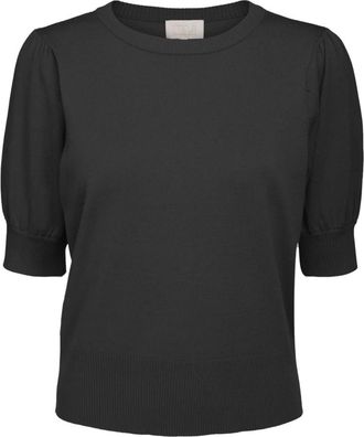 Minus Zwart Stijlvol Model - Dames - T-shirts - Zwart - S - Tops