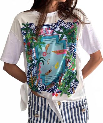 Vilagallo Kiera T-Shirt In Piscina Print