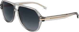 HUGO BOSS Mens 59mm Grey Sunglasses BOSS1507-S-KB7-59