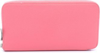 Herm&egrave;s Pink Rose Azalee Epsom Leather Leather Long Wallet (Bi-Fold) (Pre-Owned)