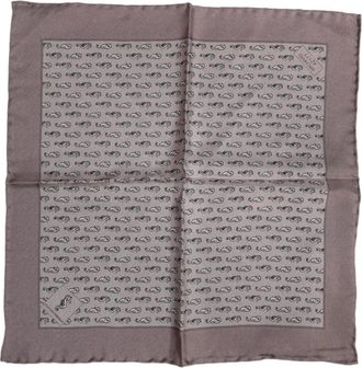 Dolce & Gabbana Zijden Zeepaard Foulard Sjaal - Heren - Zijden sjaals - Bruin - ONE Size - Accessoires