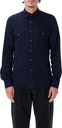 Xacus Tailored Fit Shaped Yoke Snap Western Casual Shirt