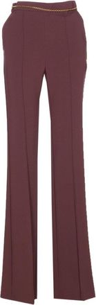 Elisabetta Franchi Tailored Straight Leg Trousers With Minimalist Design