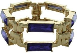 Olivia Welles Bianca Crystal Bracelet in Gold /Purple at Nordstrom Rack