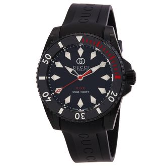 Gucci Dive Automatic Black Dial Mens Watch YA136361