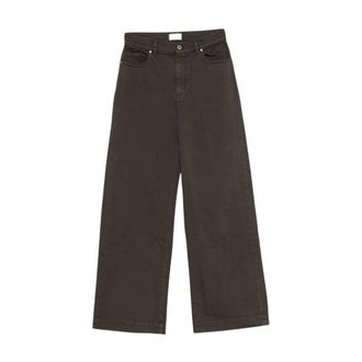 P.A.R.O.S.H. Jeans a gamba larga Cuoricini - - Trousers - Donna - Marrone - L