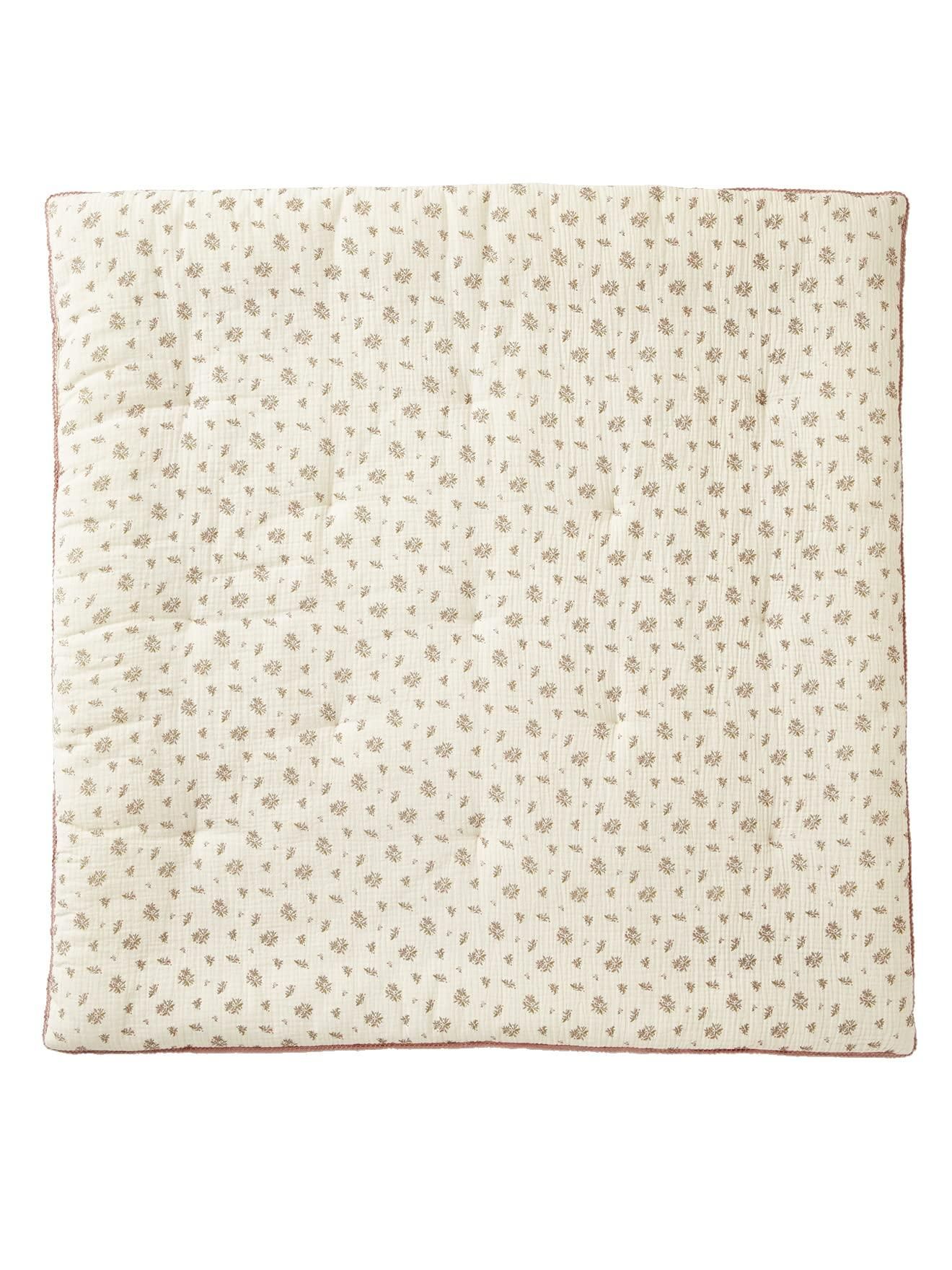 Plaid coton (125 x 150 cm) Louisette Terracotta - Déco textile - Eminza