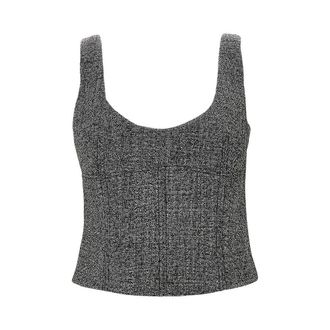 Gucci Wool grisaille top Woman 42
