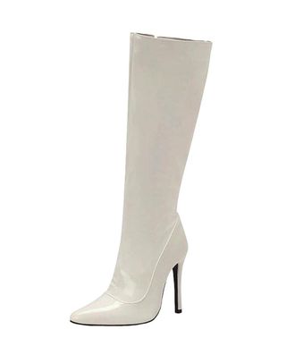 Generic Womens Stiletto Long Boots Pointed Toe Side Zipper Knee-Length Pole Dance Boots