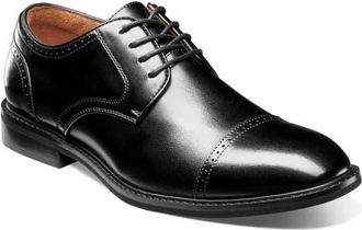 Stacy Adams Bailey Cap Toe Derby in Black at Nordstrom, Size 11.5