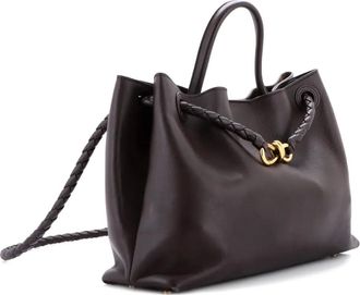 Bottega Veneta Borsa a tracolla Andiamo media in pelle con manico - Marrone