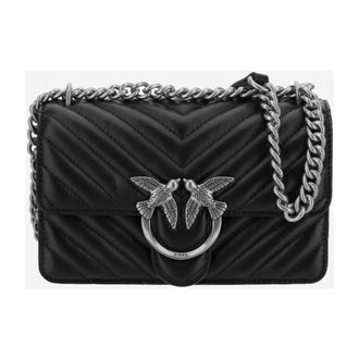 Pinko Shoulder Bags, female, Black, Size: ONE SIZE Mini Love Bag One