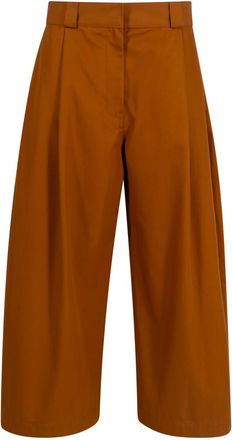 Balenciaga Brown Loose Flat Front Pant