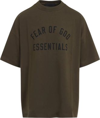 Fear of God Jersey Crewneck T-shirt - Heren - T-shirts - Groen - XL - Katoen - Tops