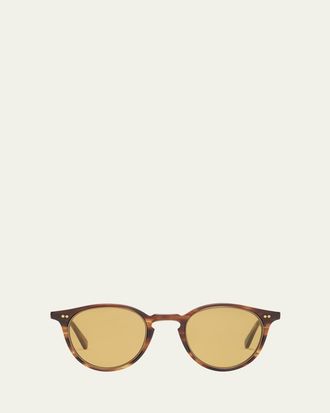 Mr. Leight Mens Marmont II Acetate Round Sunglasses