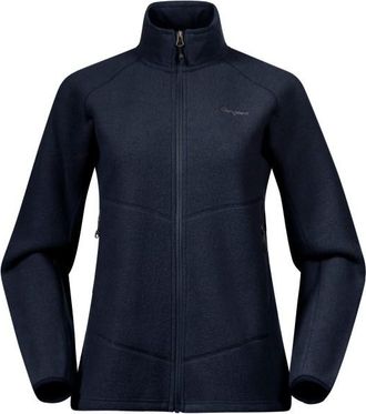 Bergans Rabot Merino Fleece Midlayer Jacket Merinojacke f&uuml;r Damen | blau