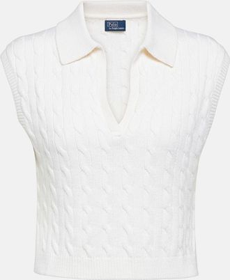 Polo Ralph Lauren Cable-knit wool-blend sweater vest