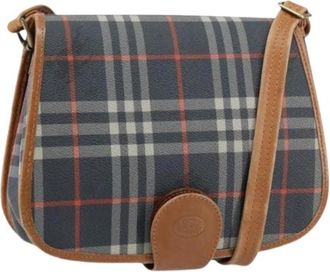 Burberry Pre-owned PVC Leren Schoudertas - Dames - Vintage Schoudertas - Veelkleurig - ONE Size - Leer - Vintage